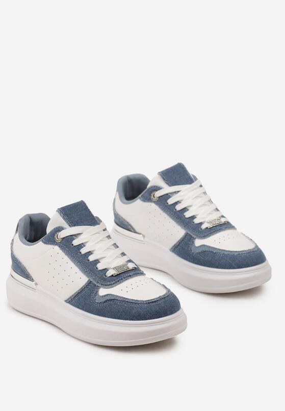 Sneakers Alb cu albastru 5