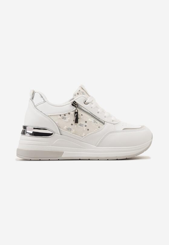 Sneakers Alb cu argintiu 4