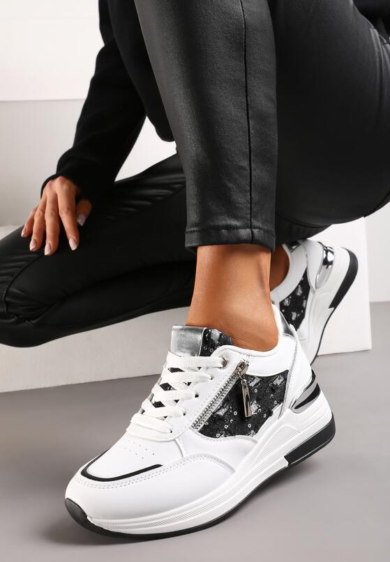 Sneakers Alb cu negru 2