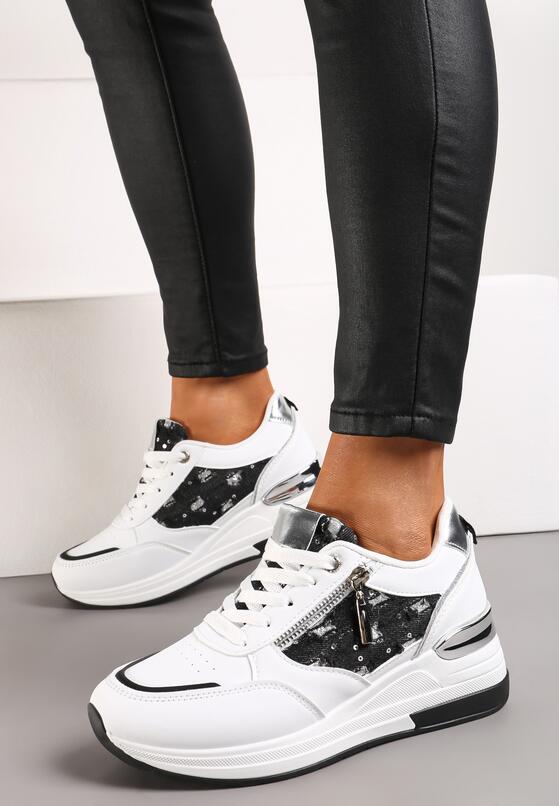 Sneakers Alb cu negru 1
