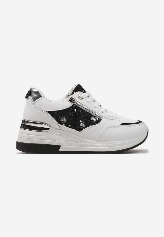Sneakers Alb cu negru 4