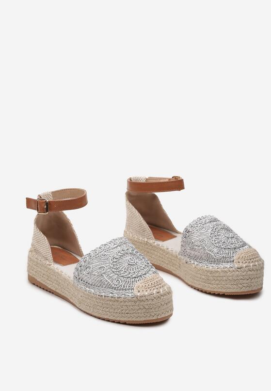 Espadrile Argintii 5