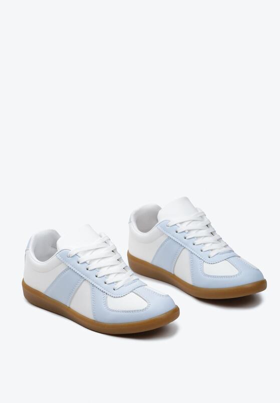 Niebiesko-Białe Sneakersy w Stylu Klasycznych Tenisówek Filtris 5