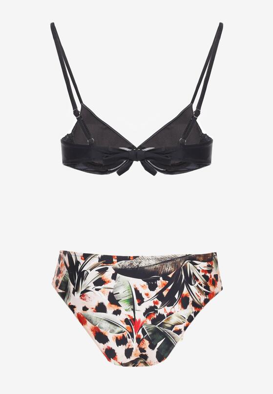 Czarne Bikini Strój Kąpielowy Dwuczęściowy z Ozdobnymi Figami Piavera 6