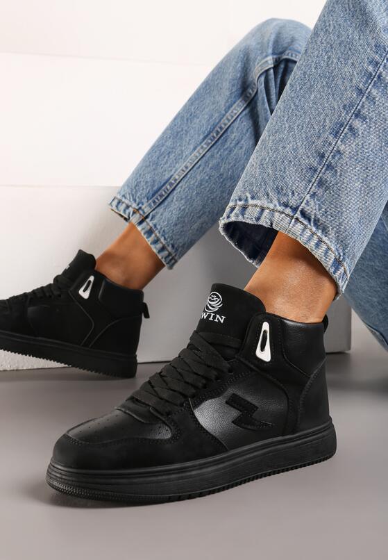 Czarne Sneakersy Eudala 1