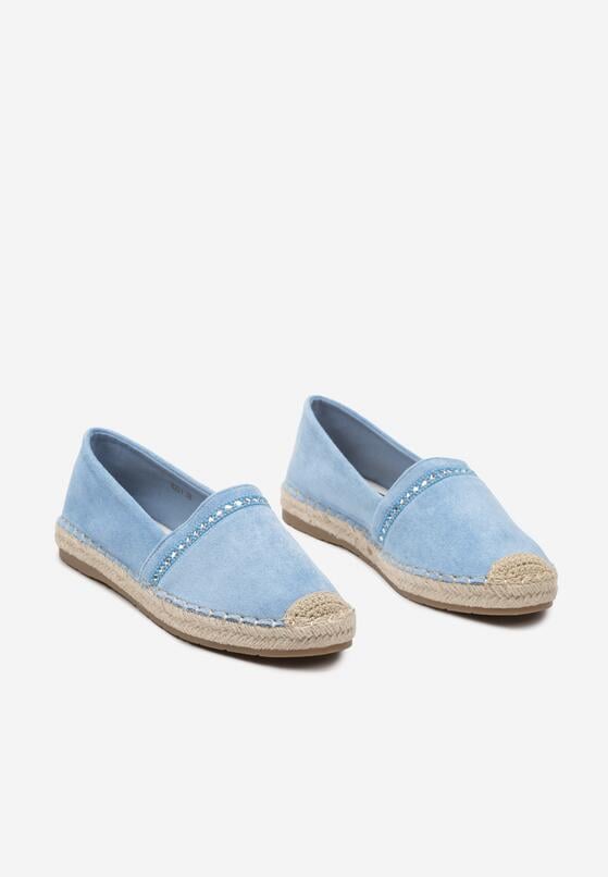 Niebieskie Espadryle z Plecioną Podeszwą i Noskiem Effily 5