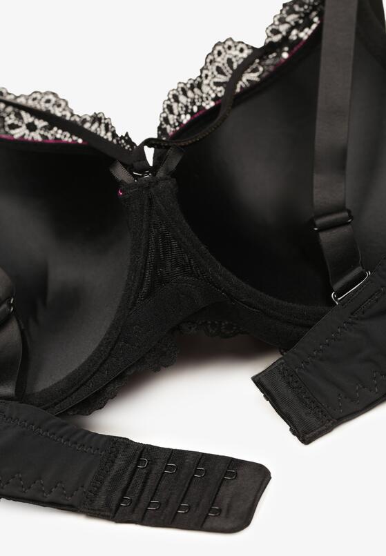 Sutien Negru cu fucsia 6