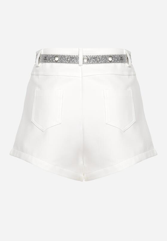 Pantaloni scurți Albi 7