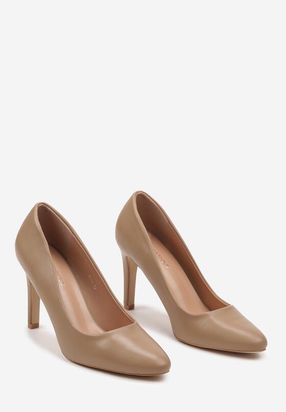 Pantofi stiletto Bej 5