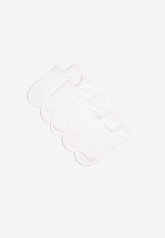 Białe Skarpety 5-Pack Krótkie z Bawełny Kololia