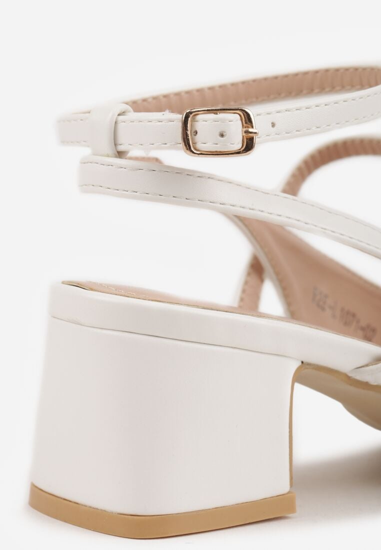 Pantofi cu toc Albi 9