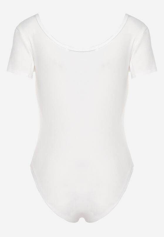 Białe Bawełniane Body z Prążkowanego Materiału Jublea 5