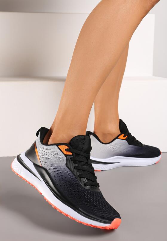Czarno-Szare Buty Sportowe Sneakersy ze Sznurowaniami Risamay 1
