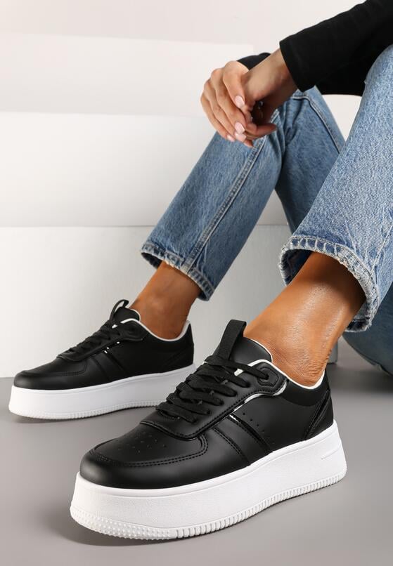 Sneakers Negru cu alb 2