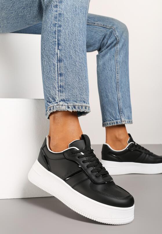 Sneakers Negru cu alb 1
