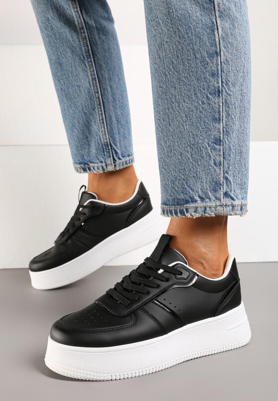 Sneakers Negru cu alb 3