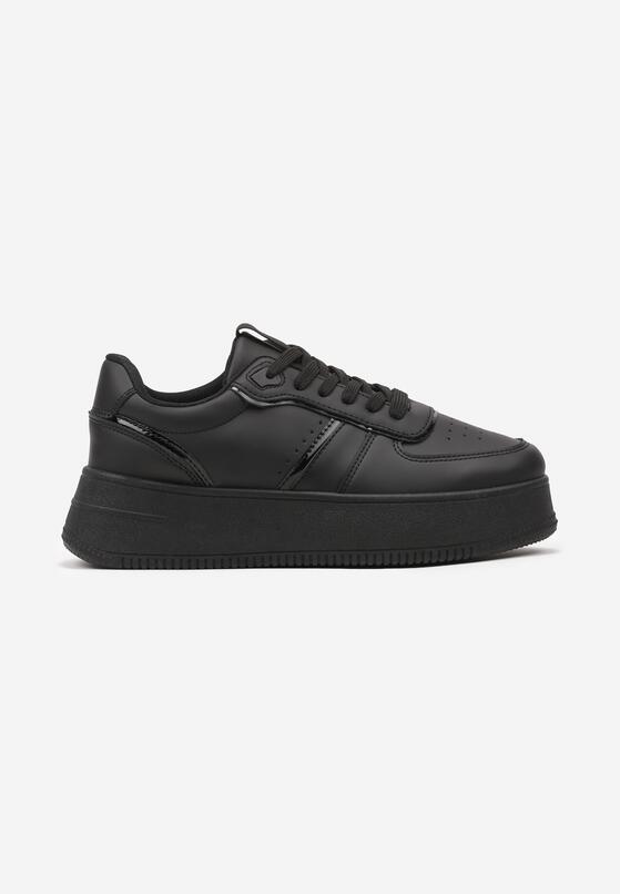 Czarne Klasyczne Sneakersy Vices na Grubej Podeszwie Torira 5