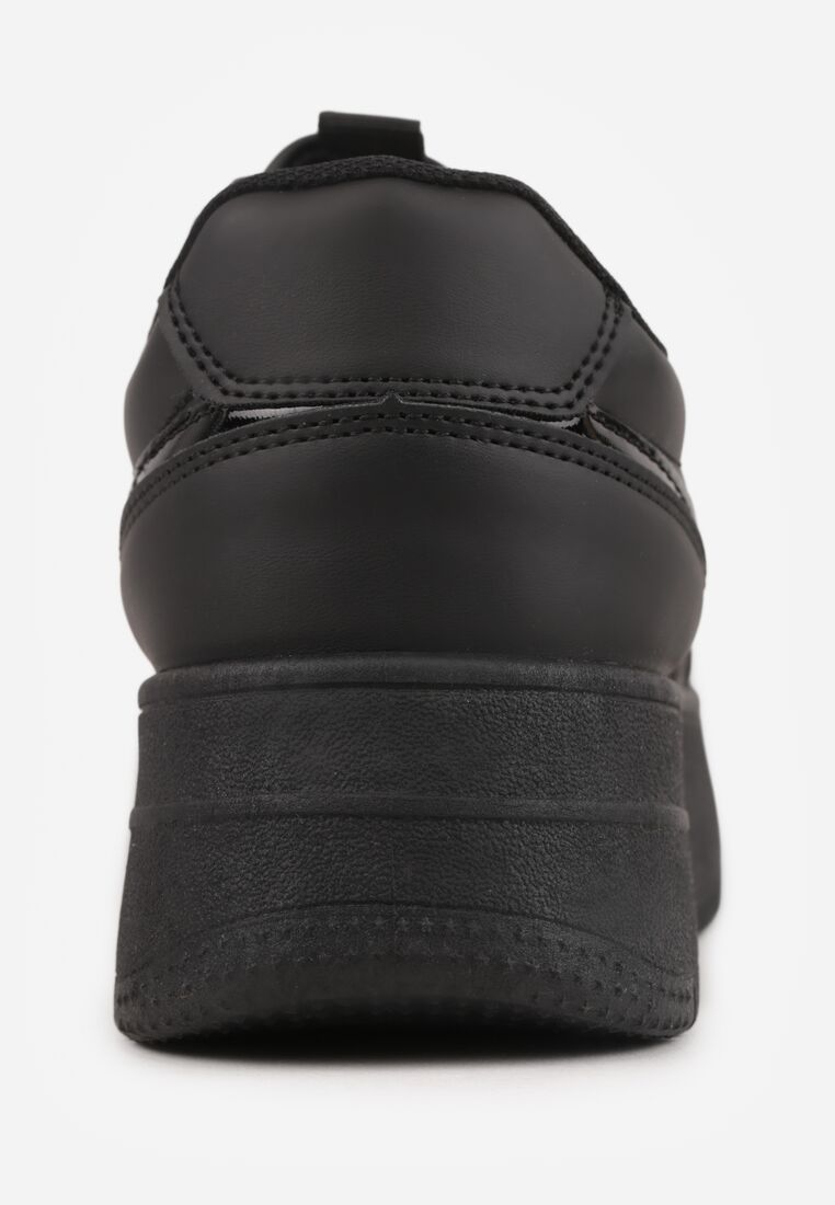 Czarne Klasyczne Sneakersy Vices na Grubej Podeszwie Torira 9