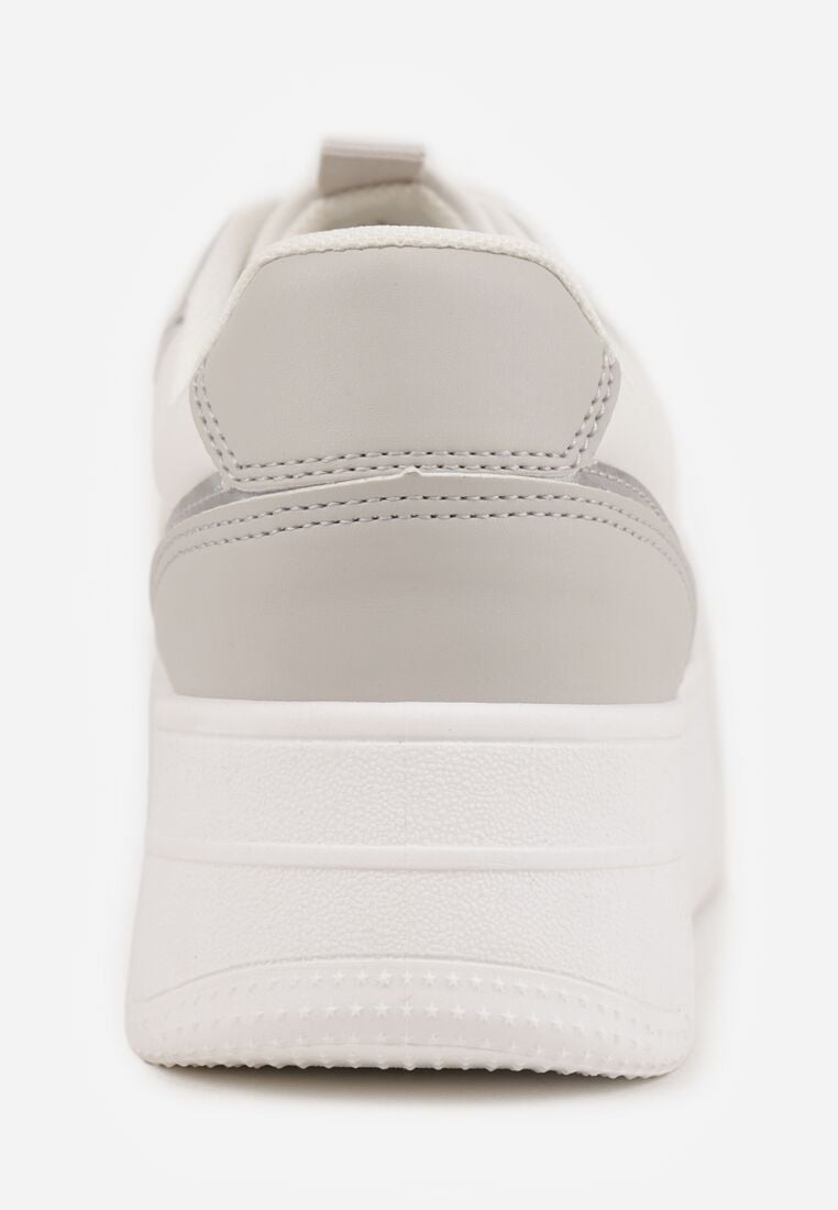 Biało-Szare Klasyczne Sneakersy Vices na Grubej Podeszwie Torira 10