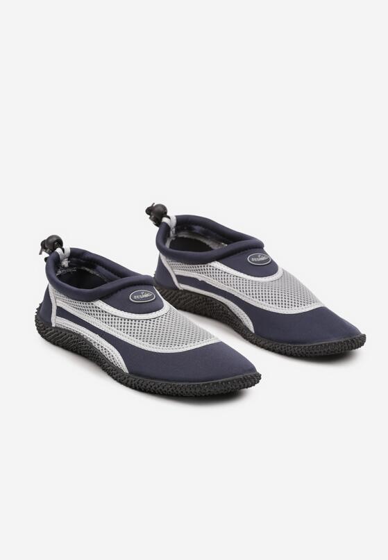 Granatowo-Szare Buty Sportowe z Siateczki z Elastyczną Podeszwą Camagia 2