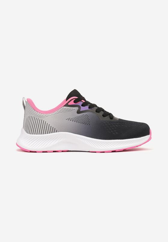 Szaro-Fuksjowe Buty Sportowe Sneakersy ze Sznurowaniem Vikirilla 4