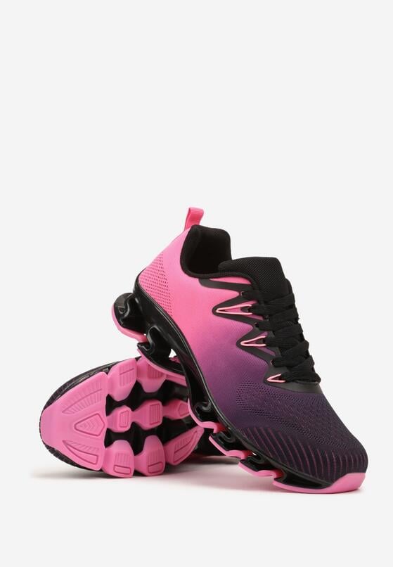 Pantofi sport Negru cu fucsia 5