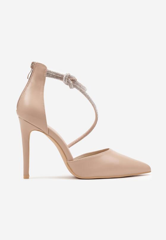 Pantofi stiletto Bej 4