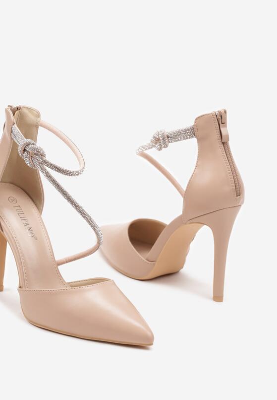 Pantofi stiletto Bej 6