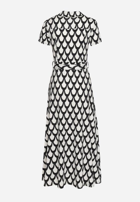 Rochie Neagră cu alb 7