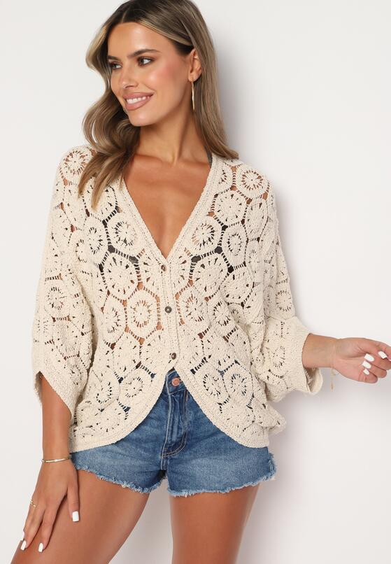 Cardigan Bej 4