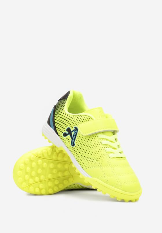 Zielone Buty Sportowe Typu Korki z Rzepem i Sznurowaniami Rivaelina 2