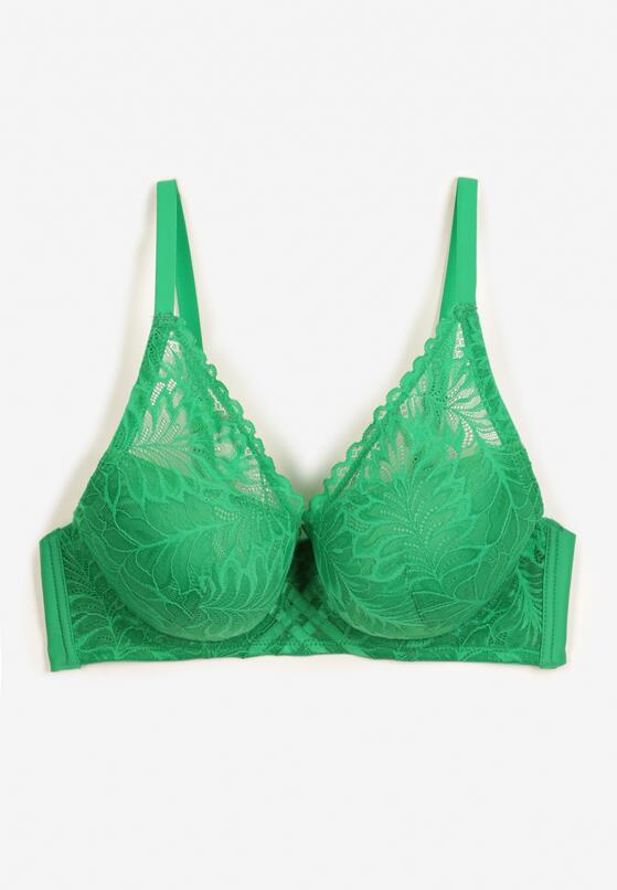 Zielony Biustonosz Koronkowy Typu Push-Up Talelia 5