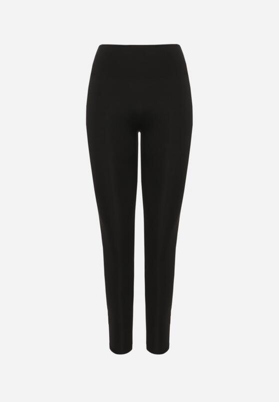 Czarne Legginsy z Wysokim Stanem Parefia 6