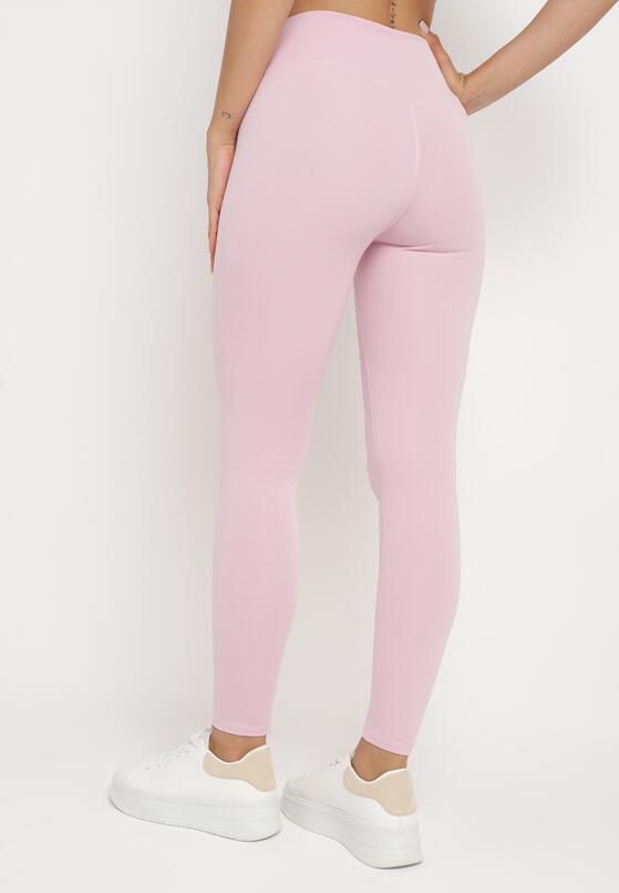 Jasnofioletowe Legginsy z Wysokim Stanem Parefia 3