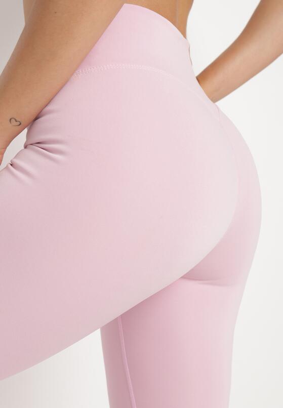 Jasnofioletowe Legginsy z Wysokim Stanem Parefia 5
