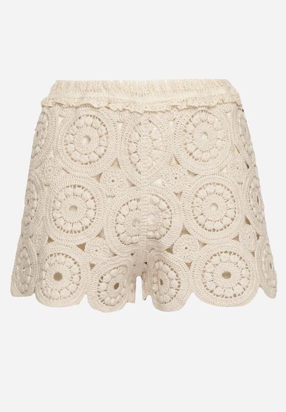 Pantaloni scurți Bej deschis 6