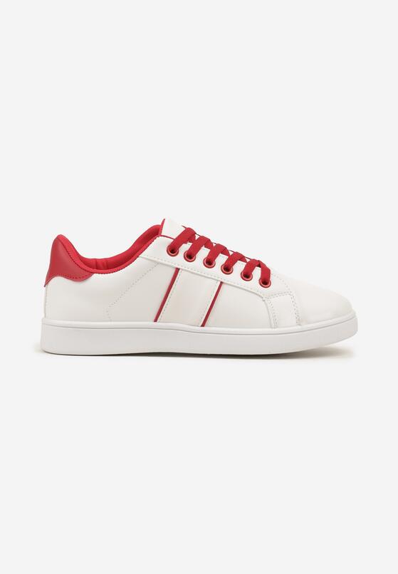 Sneakers Alb cu roșu 4