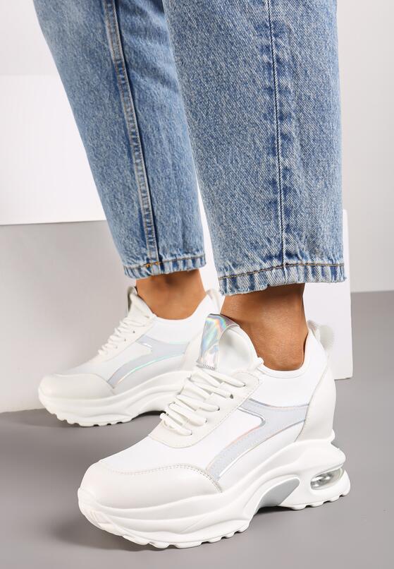 Sneakers Alb cu argintiu 2