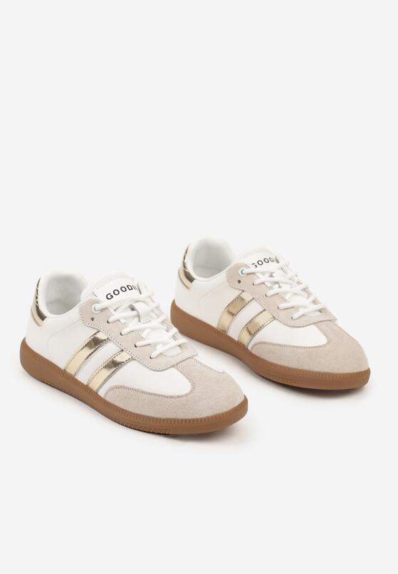 Sneakers Alb cu auriu 5