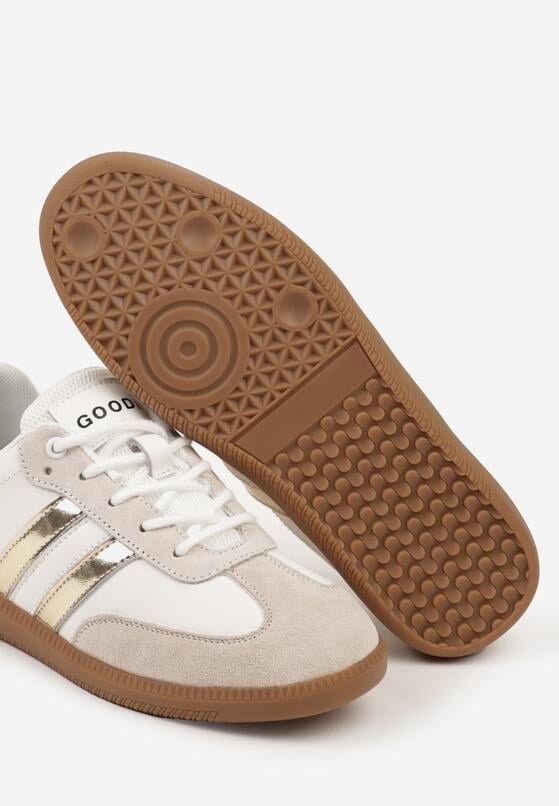 Sneakers Alb cu auriu 6