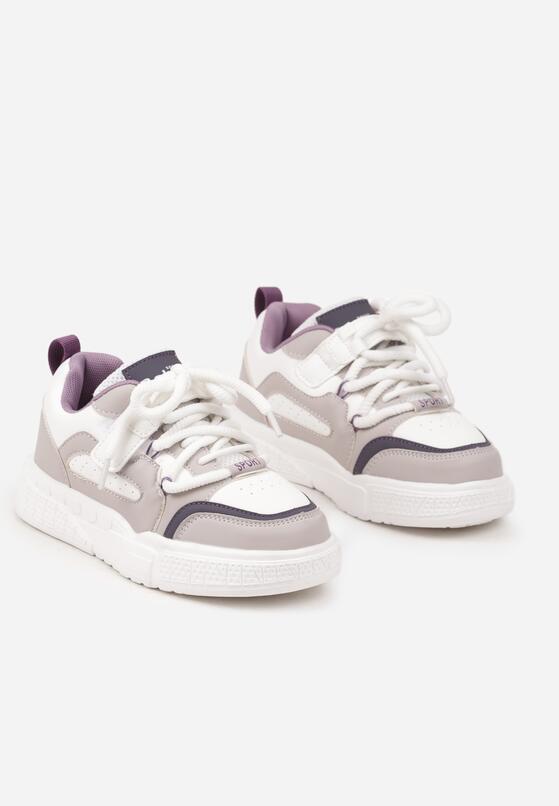 Pantofi sport Alb cu mov 2