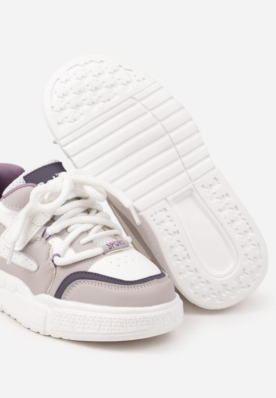 Pantofi sport Alb cu mov 3
