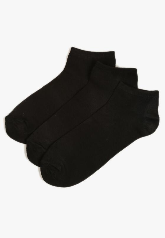 Czarne Skarpety Stopki 3 Pack Priefra 2