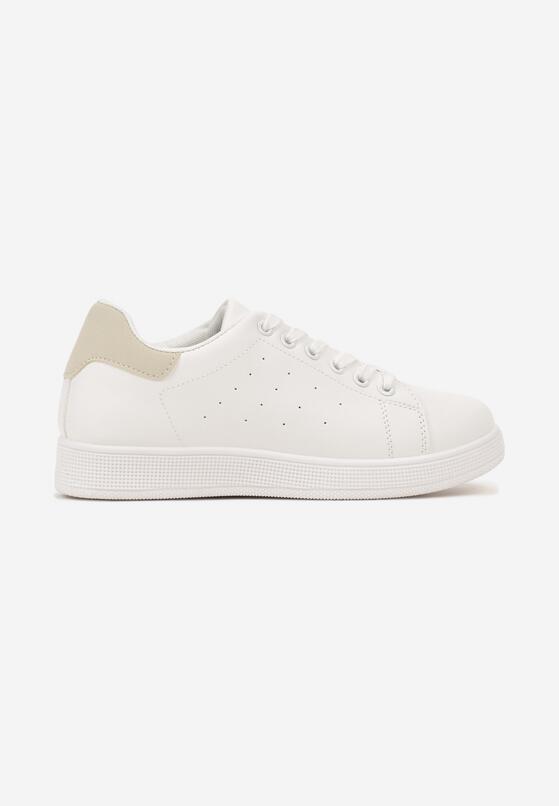 Beżowe Płaskie Klasyczne Sneakersy Zeniefra 4