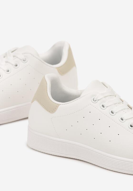Beżowe Płaskie Klasyczne Sneakersy Zeniefra 6