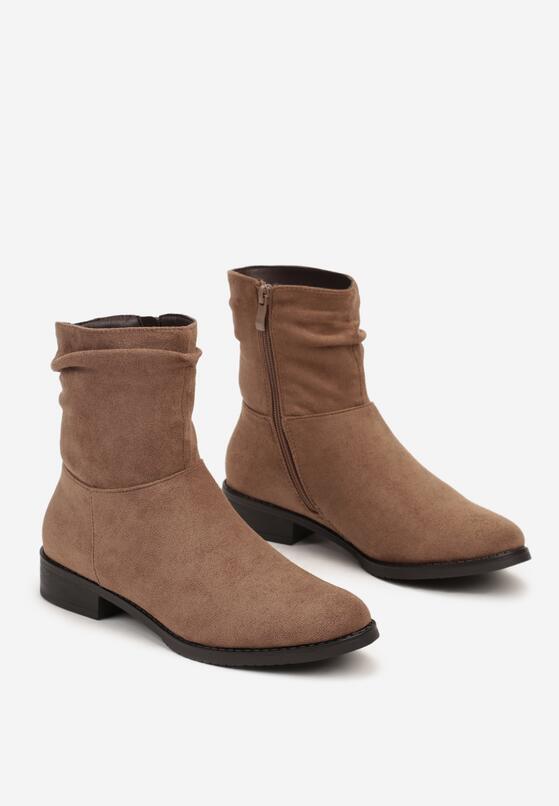Brązowe Botki w Stylu Boho z Ekozamszu Mevasiia 5