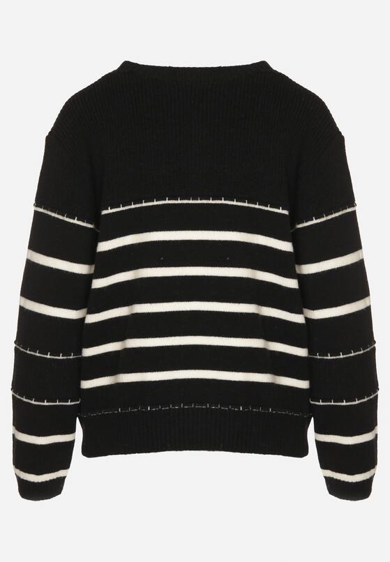 Pulover Negru cu alb 7
