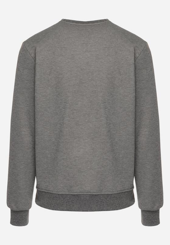 Szaro-Czarna Bluza Ocieplana ze Ściągaczami Nevetoria 7