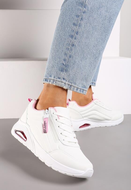 Sneakers Alb cu roz 2