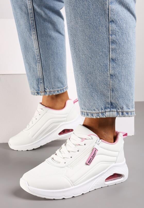 Sneakers Alb cu roz 3